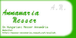 annamaria messer business card